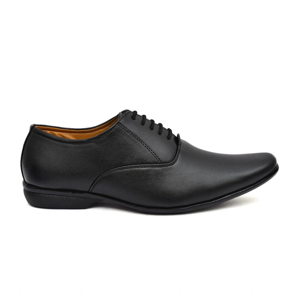 Generic Men's Faux Leather Formal Shoes (Black) Secondary image