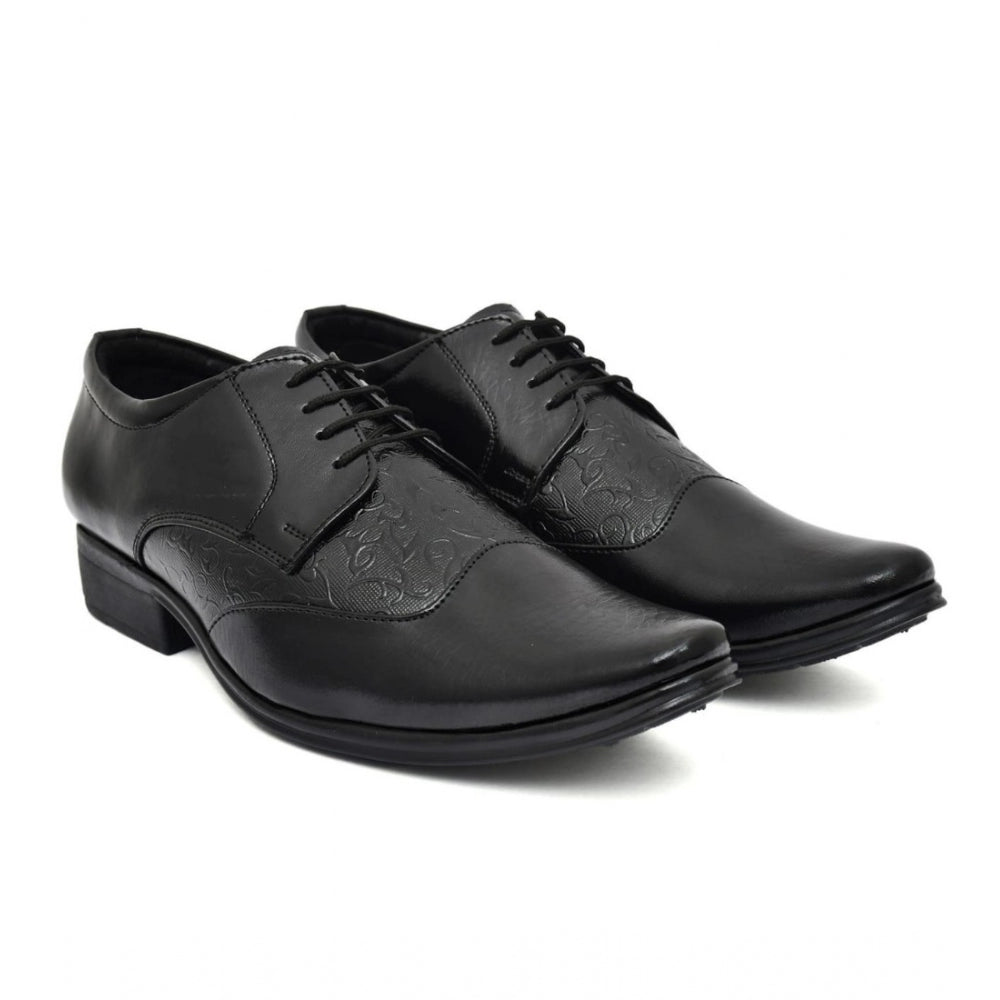 Generic Men's Faux Leather Formal Shoes (Black)