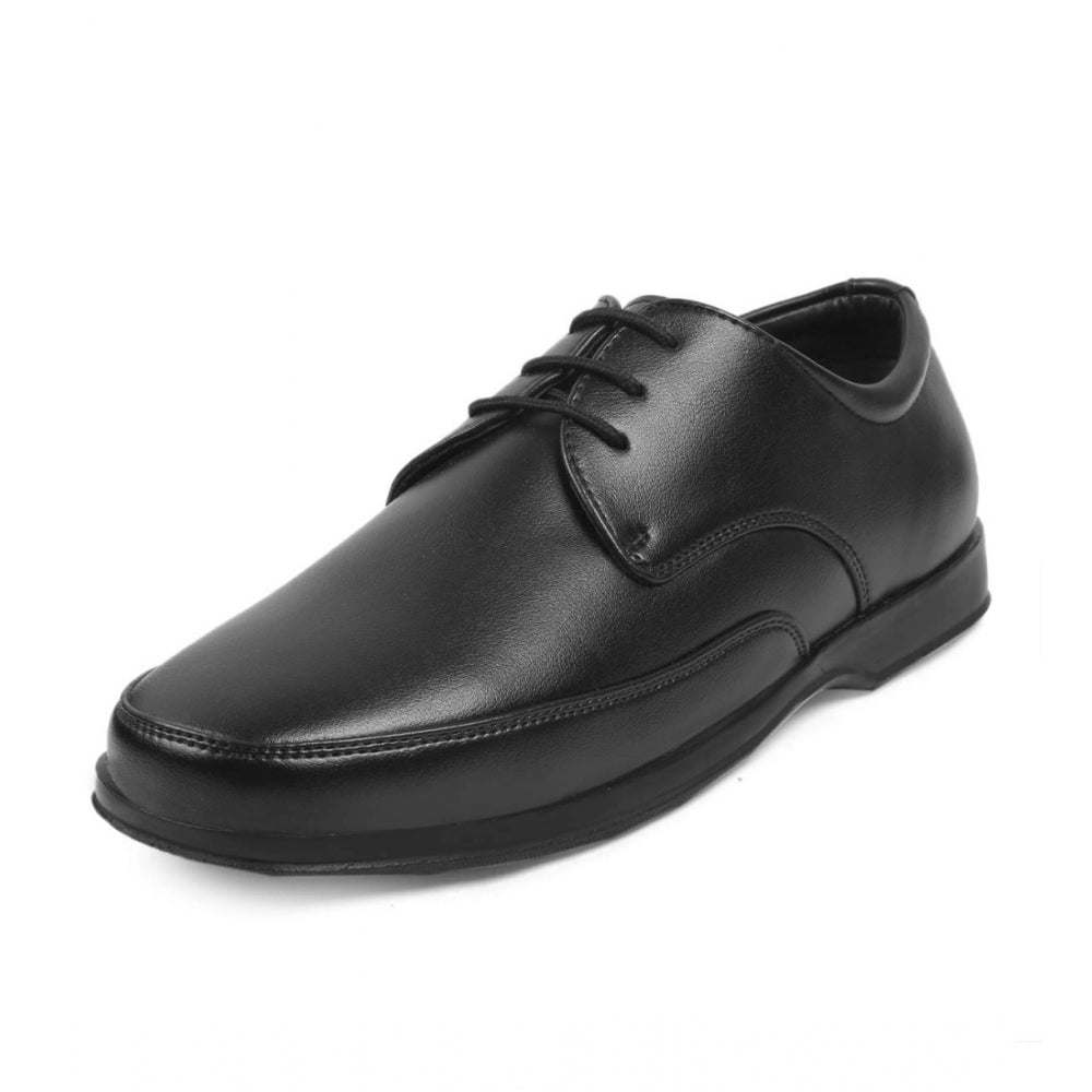 Generic Men's Faux Leather Formal Shoes (Black) Main image