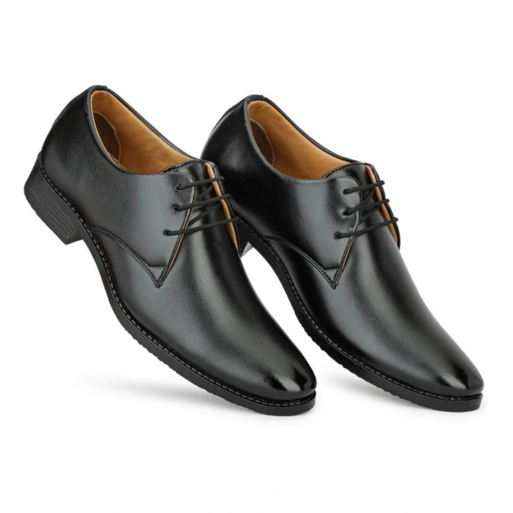 Generic Men's Faux Leather Formal Shoes (Black) Main image