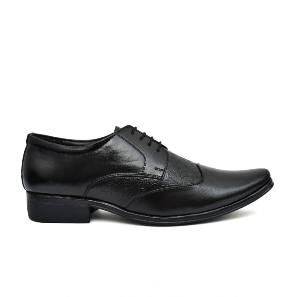 Generic Men's Faux Leather Formal Shoes (Black) Secondary image