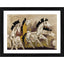 Generic Four Horses Painting With Wood Photo Frame (Multicolor)