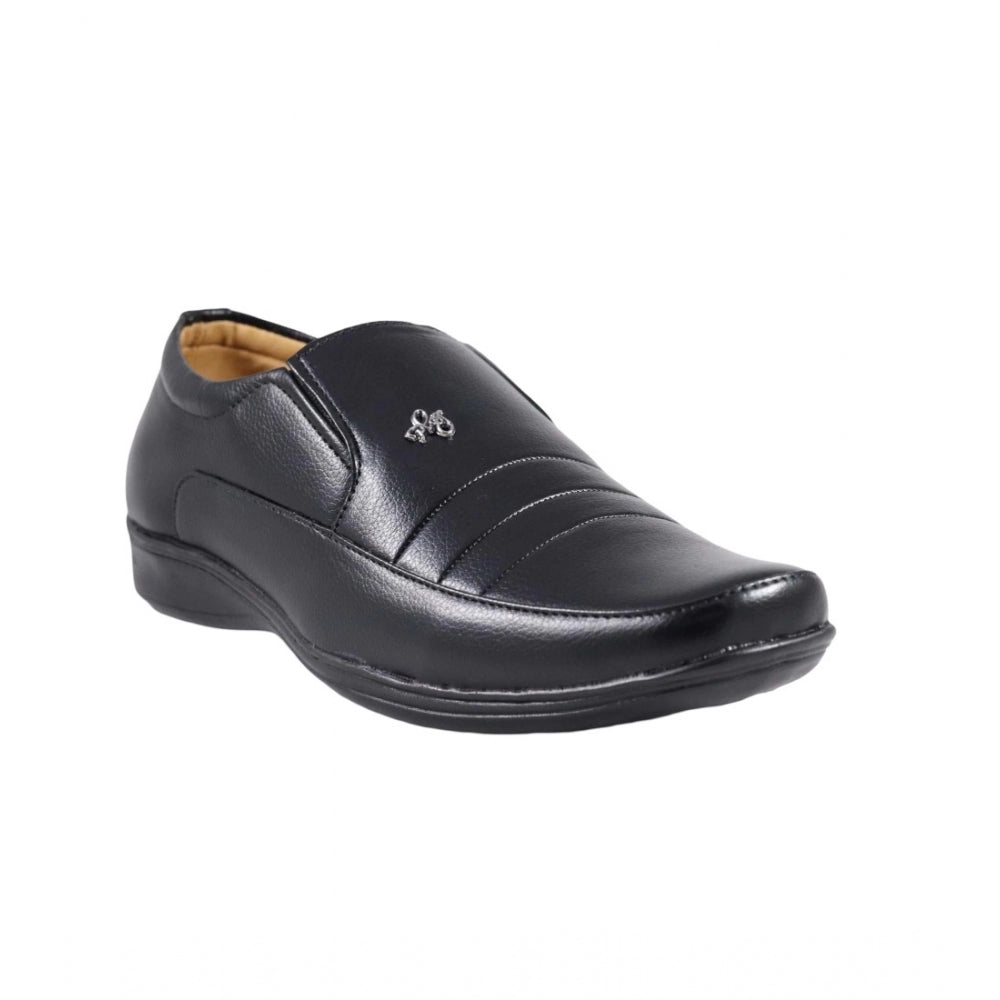 Generic Men's Faux Leather Formal Shoes (Black) Main image