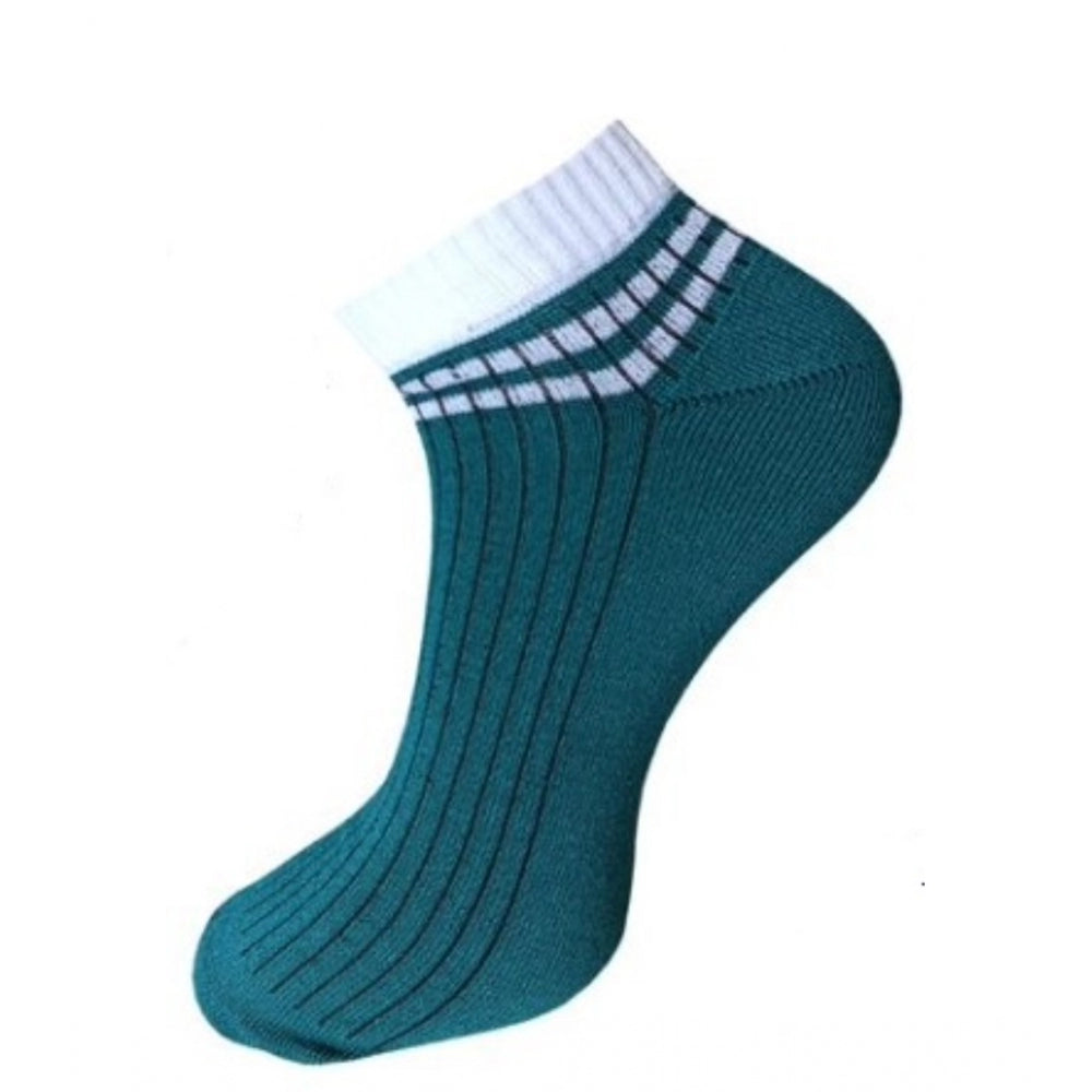Generic 3_Pair Set Unisex Casual Cotton Striped Ankle Length Socks (Multicolor) Secondary image