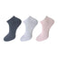 Generic 3_Pair Set Unisex Casual Cotton Solid Ankle Length Socks (Multicolor)