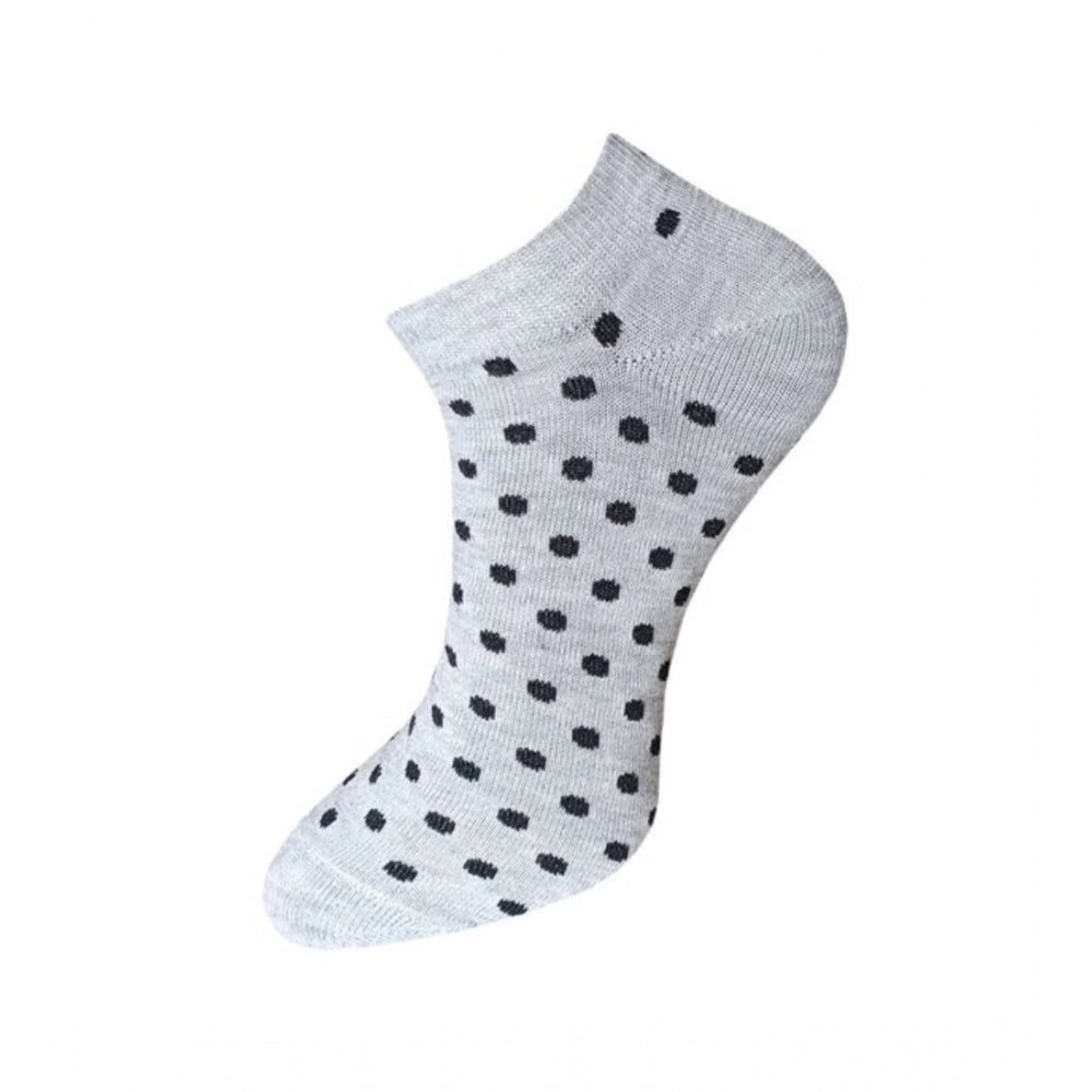 Generic 3_Pair Set Unisex Casual Cotton Printed Ankle Length Socks (Multicolor)
