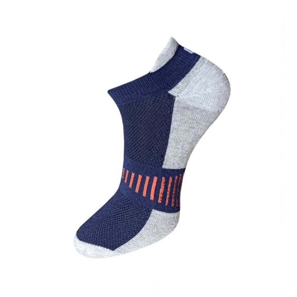 Generic 3_Pair Set Unisex Casual Cotton Striped Ankle Length Socks (Multicolor) Secondary image