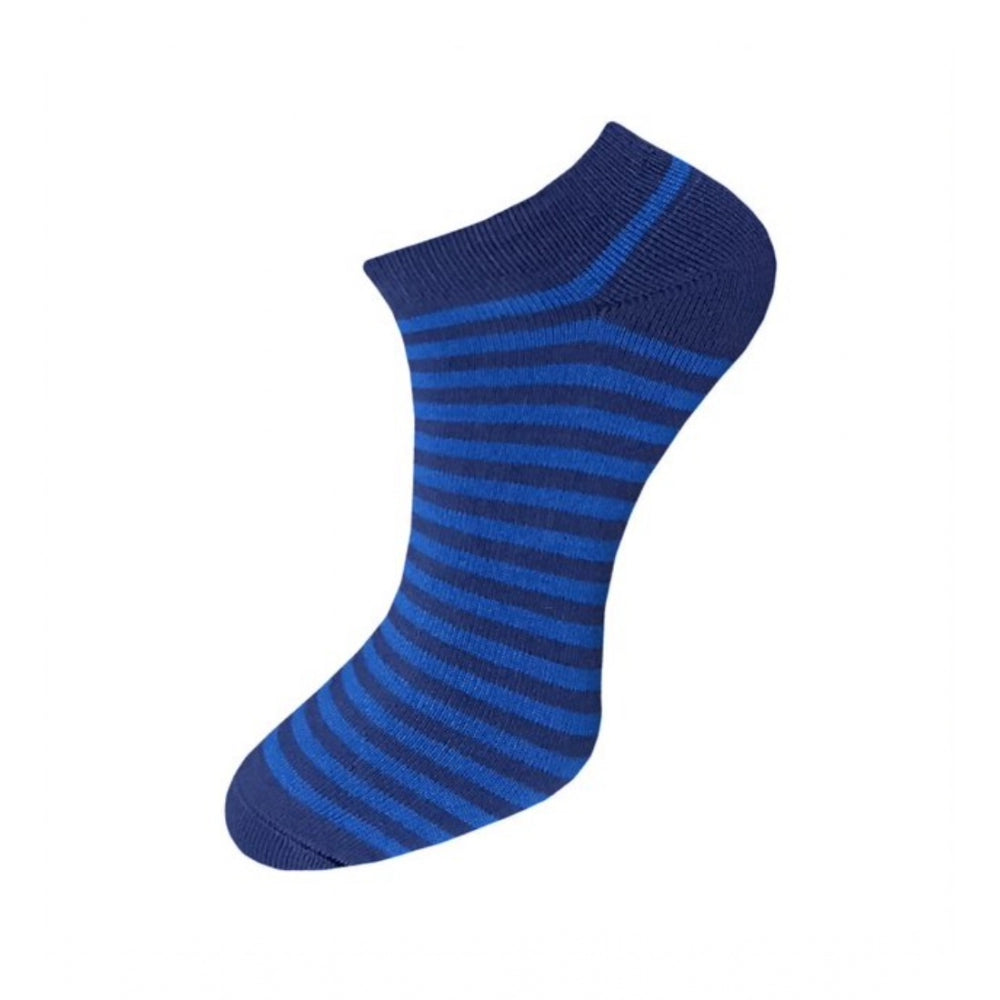 Generic 3_Pair Set Unisex Casual Cotton Striped Ankle Length Socks (Multicolor)