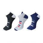 Generic 3_Pair Set Unisex Casual Cotton Printed Ankle Length Socks (Multicolor)