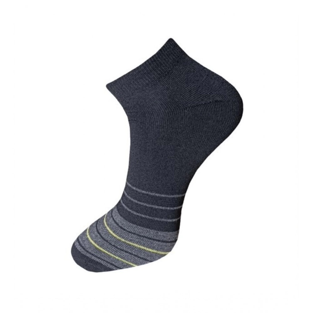 Generic 3_Pair Set Unisex Casual Cotton Striped Ankle Length Socks (Multicolor)