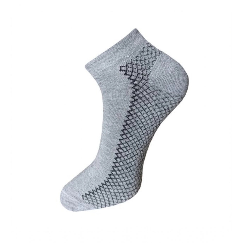 Generic 3_Pair Set Unisex Casual Cotton Printed Ankle Length Socks (Multicolor)