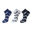 Generic 3_Pair Set Unisex Casual Cotton Printed Ankle Length Socks (Multicolor)