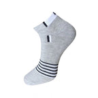 Generic 3_Pair Set Unisex Casual Cotton Striped Ankle Length Socks (Multicolor)