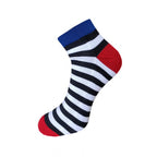 Generic 3_Pair Set Unisex Casual Cotton Striped Ankle Length Socks (Multicolor)