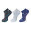Generic 3_Pair Set Unisex Casual Cotton Printed Ankle Length Socks (Multicolor)
