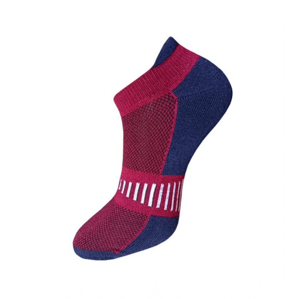 Generic 3_Pair Set Unisex Casual Cotton Striped Ankle Length Socks (Multicolor)