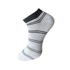 Generic 3_Pair Set Unisex Casual Cotton Striped Ankle Length Socks (Multicolor)