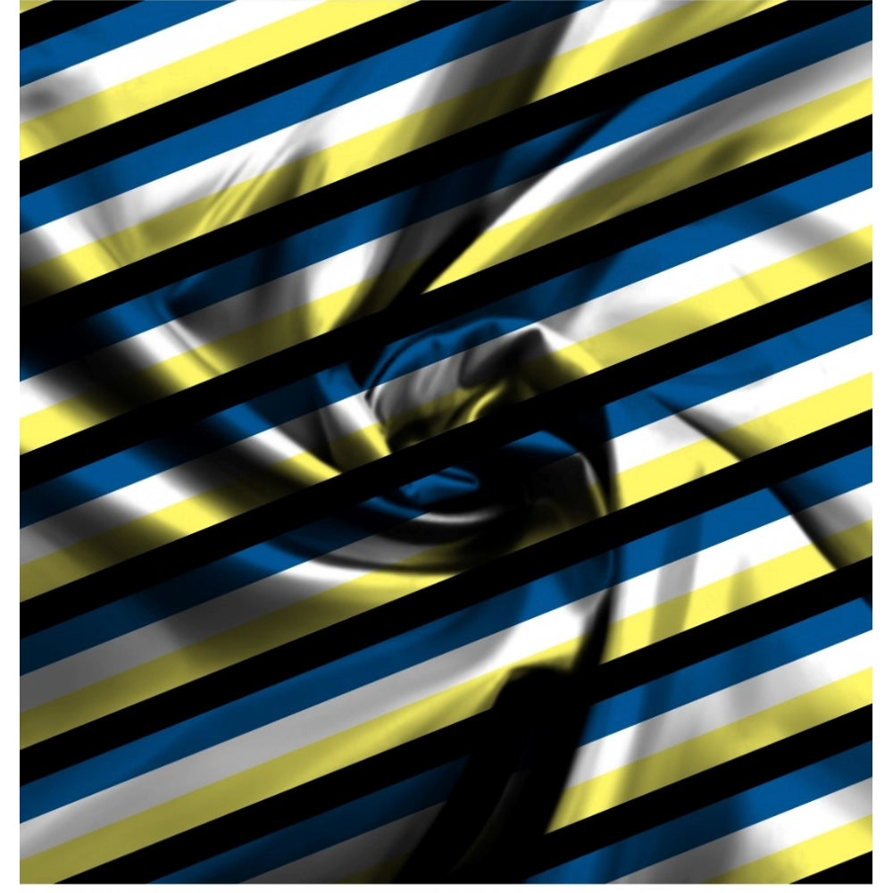 Generic Men's Casual Floral Printed Cotton Blend Unstitched Shirt Fabric 1.6 Mtrs (Multicolor) Secondary image