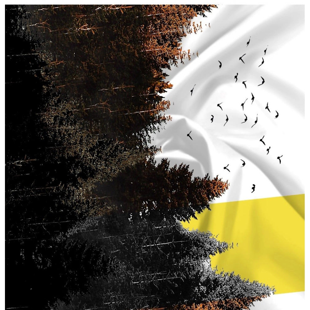 Generic Men's Casual Floral Printed Cotton Blend Unstitched Shirt Fabric 1.6 Mtrs (Multicolor) Secondary image