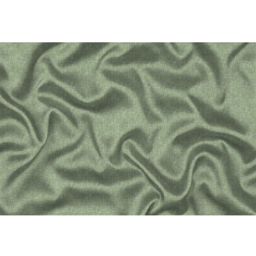 Generic Men's Casual Floral Printed Cotton Blend Unstitched Shirt Fabric 1.6 Mtrs (Green) Secondary image