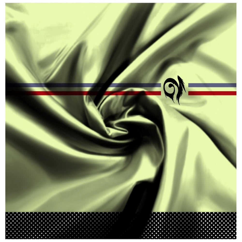 Generic Men's Casual Floral Printed Cotton Blend Unstitched Shirt Fabric 1.6 Mtrs (Green) Secondary image