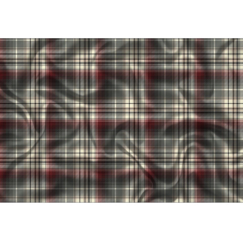 Generic Men's Casual Floral Printed Cotton Blend Unstitched Shirt Fabric 1.6 Mtrs (Brown) Secondary image