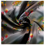 Generic Men's Casual Floral Printed Cotton Blend Unstitched Shirt Fabric 1.6 Mtrs (Multicolor)