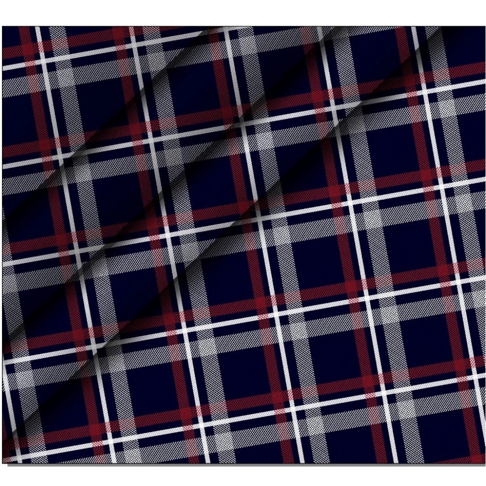 Generic Men's Casual Floral Printed Cotton Blend Unstitched Shirt Fabric 1.6 Mtrs (Multicolor) Secondary image