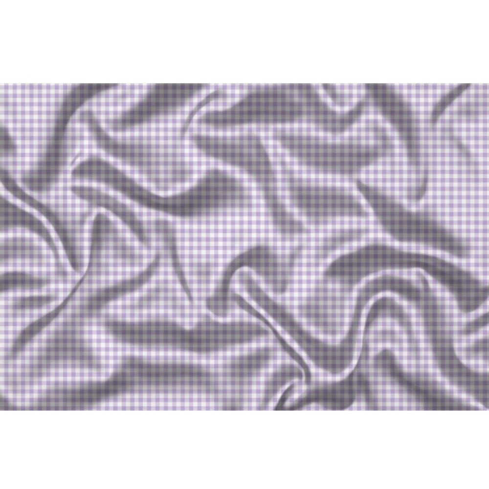 Generic Men's Casual Floral Printed Cotton Blend Unstitched Shirt Fabric 1.6 Mtrs (Purple) Secondary image