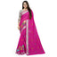 Generic Women's Cotton Silk Embroidered Saree With Unstitched Blouse 5.5Mtr (Pink)