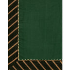 Generic Women's Chiffon Self Design Saree With Unstitched Blouse 5.5Mtr (Green)