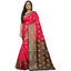 Generic Women's Silk Blend Woven Saree With Unstitched Blouse 5.5Mtr (Multicolor)