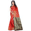 Generic Women's Jacquard Woven Saree With Unstitched Blouse 5.5Mtr (Red)