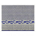 Generic Women's Jacquard Woven Saree With Unstitched Blouse 5.5Mtr (Blue)