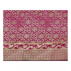 Generic Women's Jacquard Woven Saree With Unstitched Blouse 5.5Mtr (Blue)