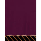 Generic Women's Chiffon Self Design Saree With Unstitched Blouse 5.5Mtr (Purple)