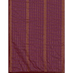 Generic Women's Silk Blend Checkered Saree With Unstitched Blouse 5.5Mtr (Maroon)