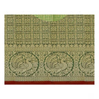 Generic Women's Jacquard Woven Saree With Unstitched Blouse 5.5Mtr (Red)