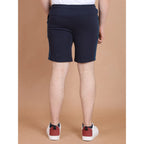 Generic Men's Casual Cotton Striped Above knee Shorts (Navy)