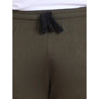 Generic Men's Casual Cotton Striped Full Length Track Pant (olive)