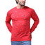 Generic Men's Casual Cotton Printed Round Neck Full Sleeve T-Shirt (Red)