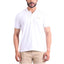 Generic Men's Casual Cotton Printed Polo Neck Half Sleeve T-Shirt (White)