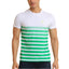 Generic Men's Casual Cotton Printed Round Neck Half Sleeve T-Shirt (Green)