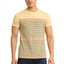 Generic Men's Casual Cotton Printed Round Neck Half Sleeve T-Shirt (Beige)