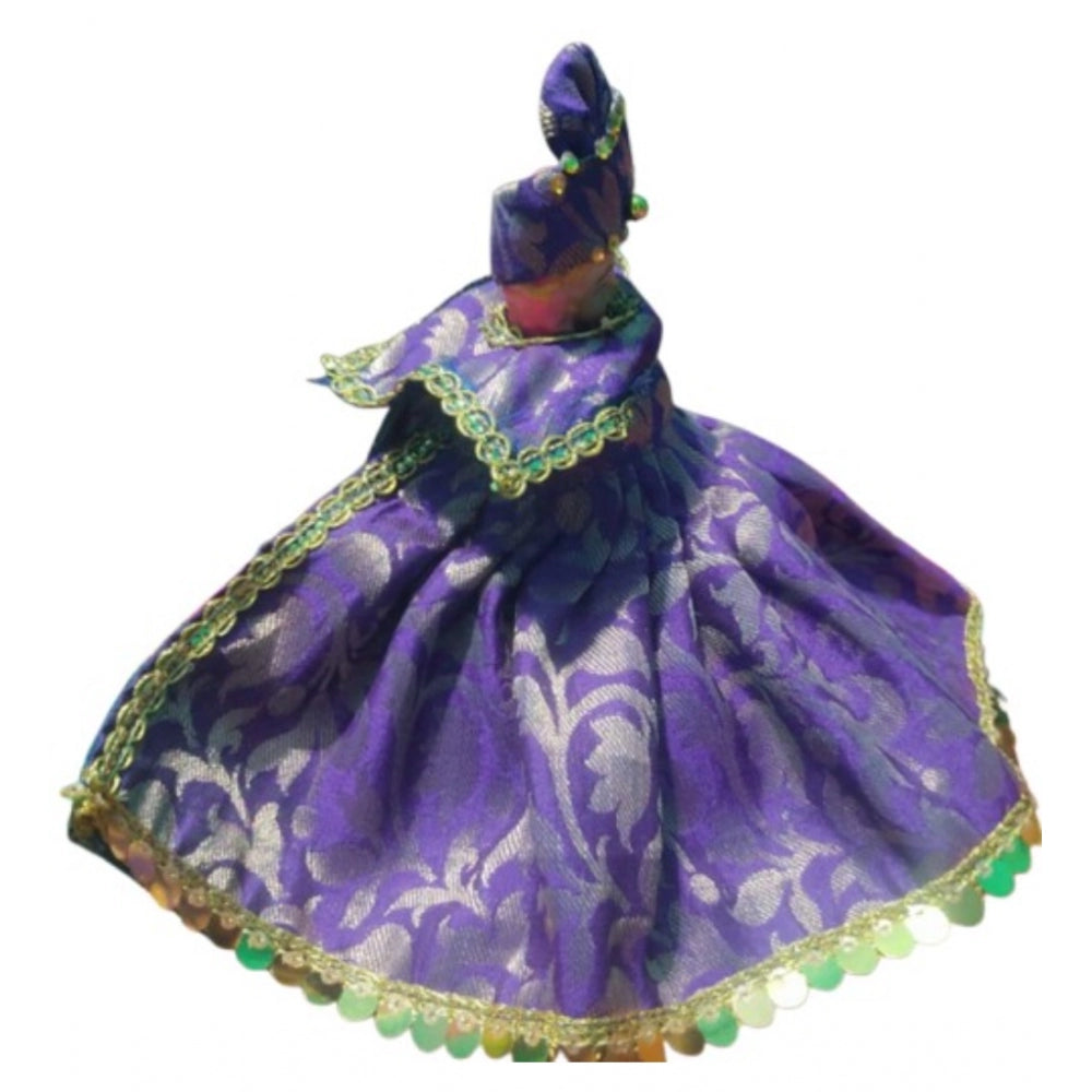 Generic Laddu Gopal Silk Dress Size: 0 To 6 (Blue) Main image