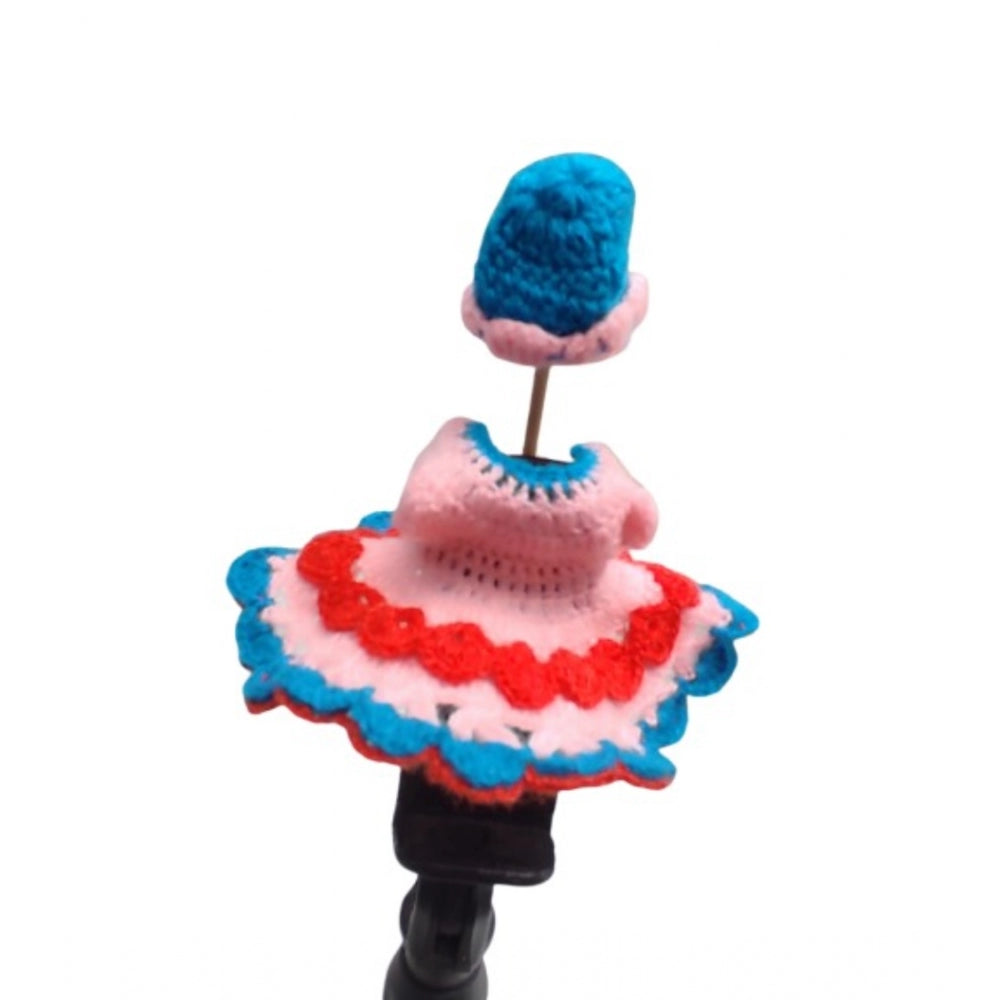 Generic Laddu Gopal Tharad Dress Size: 0 To 6 (Baby Pink-Red) Main image