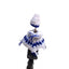 Generic Laddu Gopal Tharad Dress Size: 0 To 6 (White-Blue)