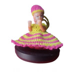 Generic Laddu Gopal Tharad Dress Size: 0 To 6 (Pink-Yellow)