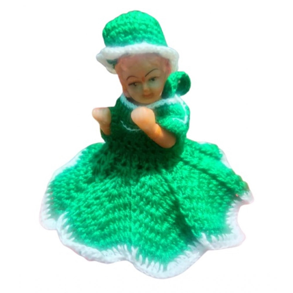 Generic Laddu Gopal Tharad Dress Size: 0 To 6 (Green) Main image