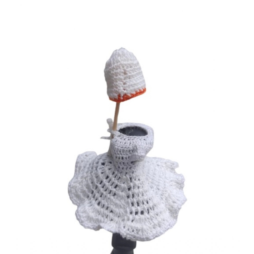 Generic Laddu Gopal Tharad Dress Size: 0 To 6 (White) Secondary image